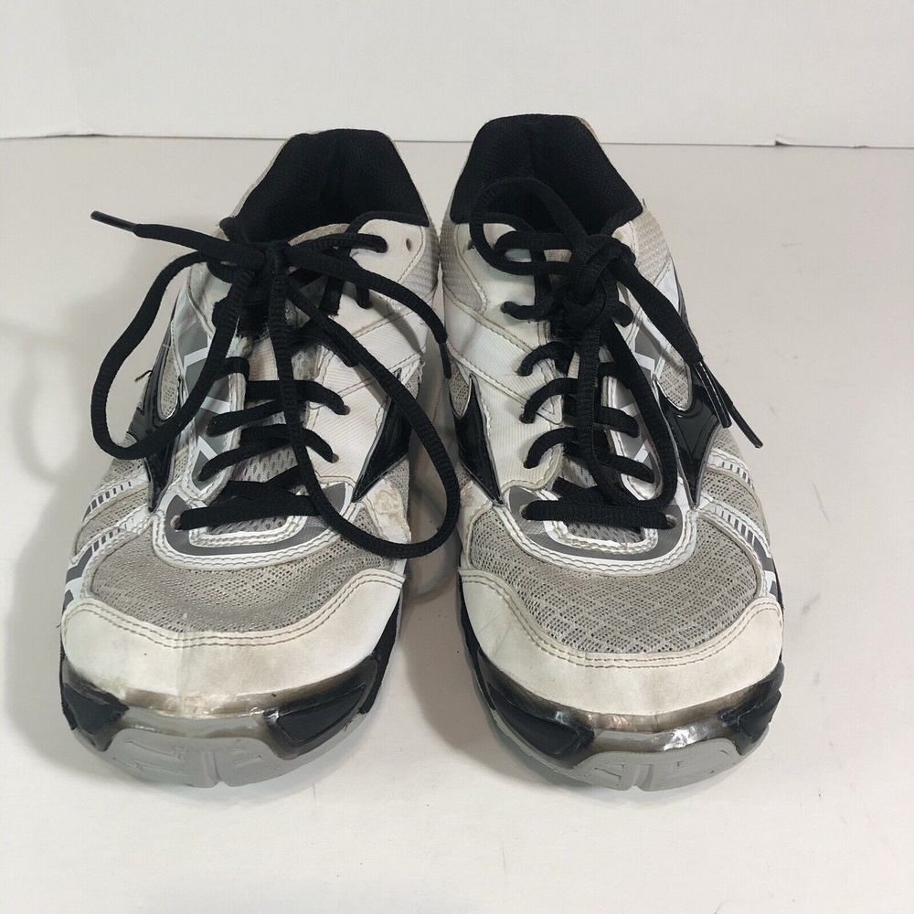 Mizuno Wave Supersonic Women's Size 8 Shoes White/Black Volleyball V1GC184008 - Picture 2 of 9